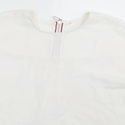 Womens UK Size One Size Preworn Ivory Basic Blouse