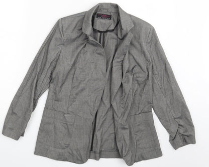 New Look Womens Grey   Jacket Blazer Size 12