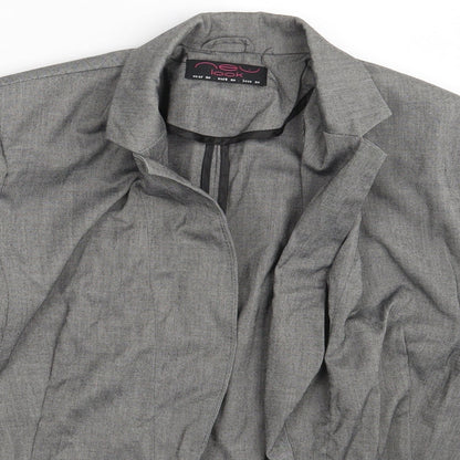 New Look Womens Grey   Jacket Blazer Size 12