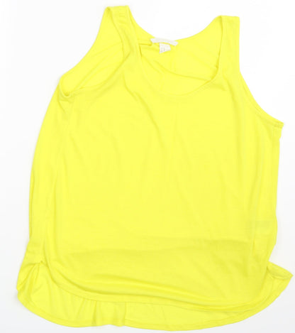 Womens UK Size M H&M Yellow Camisole Blouse