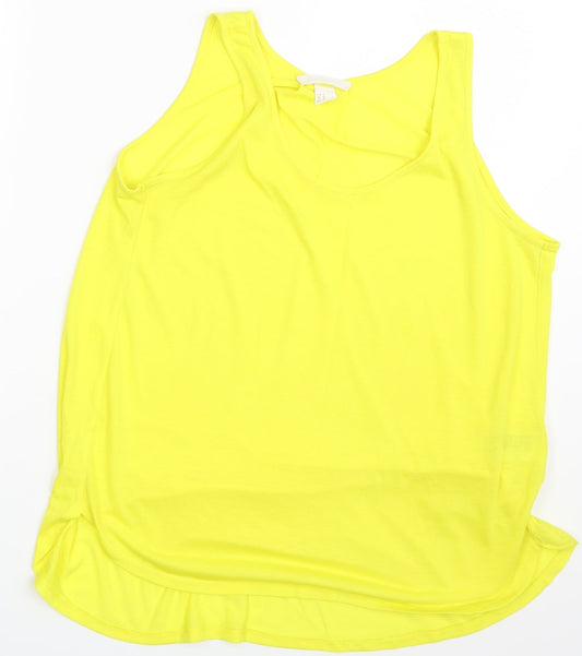 Womens UK Size M H&M Yellow Camisole Blouse