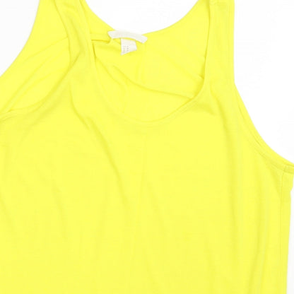 Womens UK Size M H&M Yellow Camisole Blouse