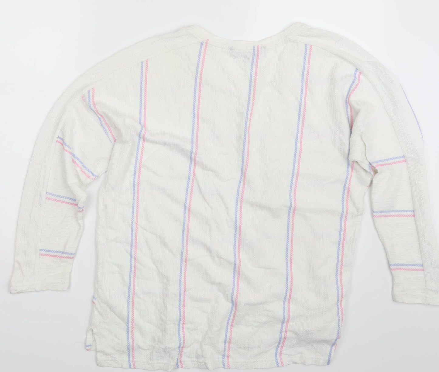 Womens UK Size 14 Love Leisure White Pullover Jumper