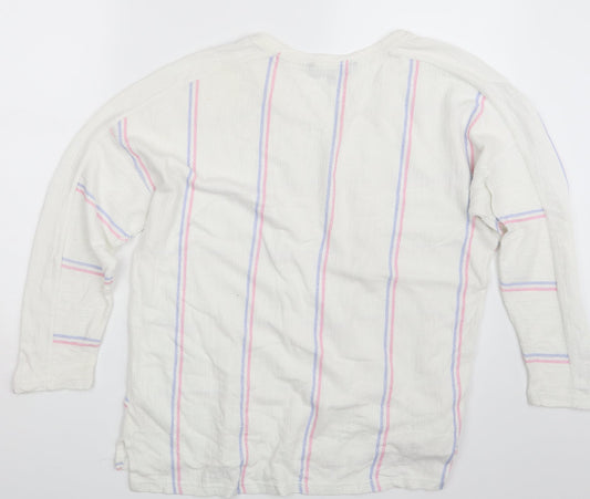 Womens UK Size 14 Love Leisure White Pullover Jumper