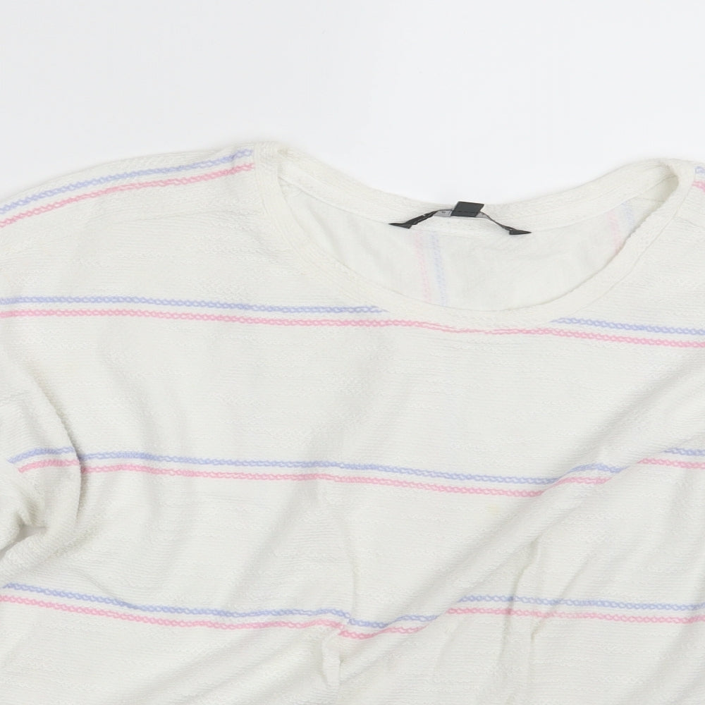 Womens UK Size 14 Love Leisure White Pullover Jumper