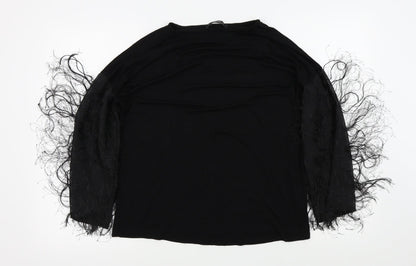 George Womens Black Colourblock  Basic Polo Size 12