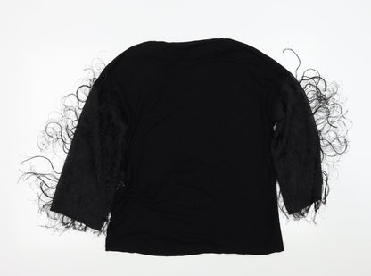 George Womens Black Colourblock  Basic Polo Size 12