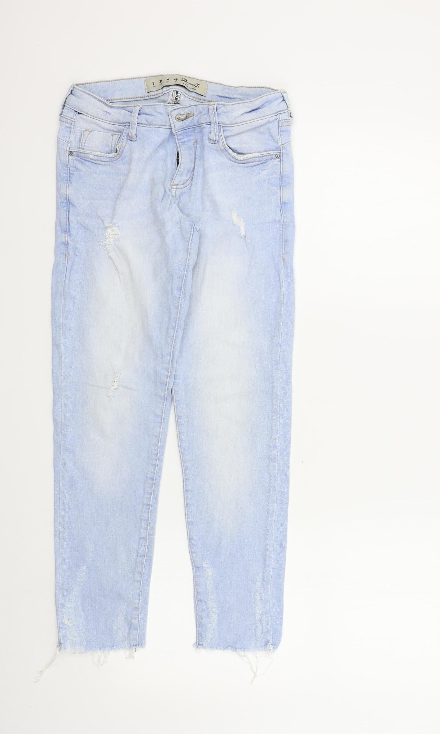 Denim & Co. Womens Blue   Skinny Jeans Size 8 L25 in