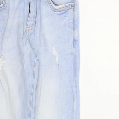 Denim & Co. Womens Blue   Skinny Jeans Size 8 L25 in