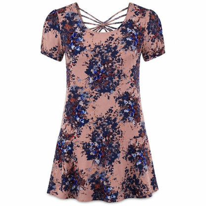 Next Womens Pink Geometric  A-Line  Size 10