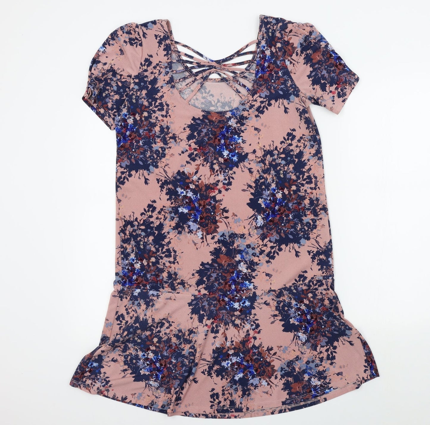 NEXT Womens Pink Geometric  A-Line  Size 10