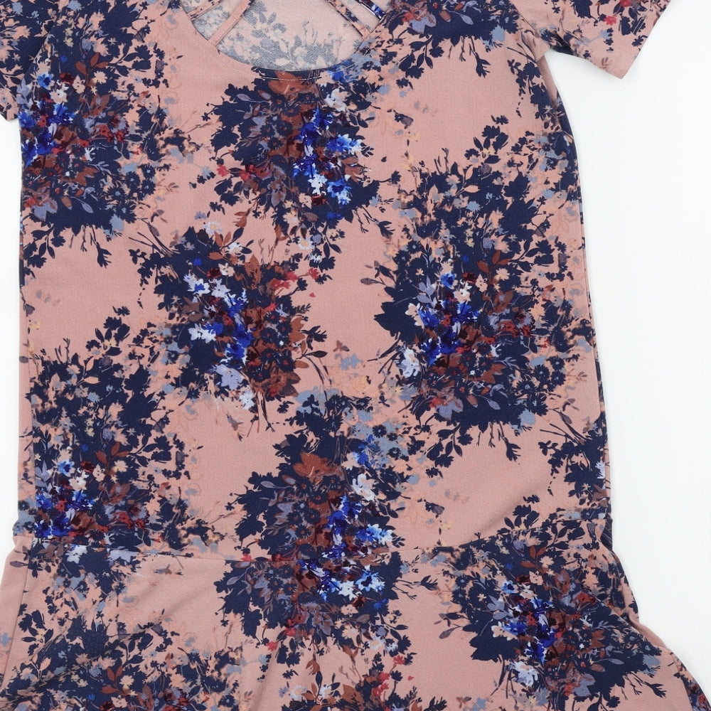 NEXT Womens Pink Geometric  A-Line  Size 10