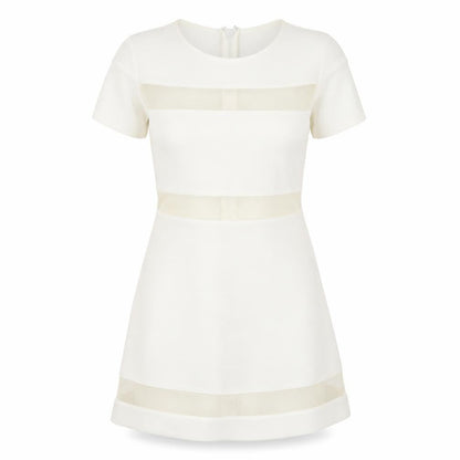 Topshop Womens White   Fit & Flare  Size 8