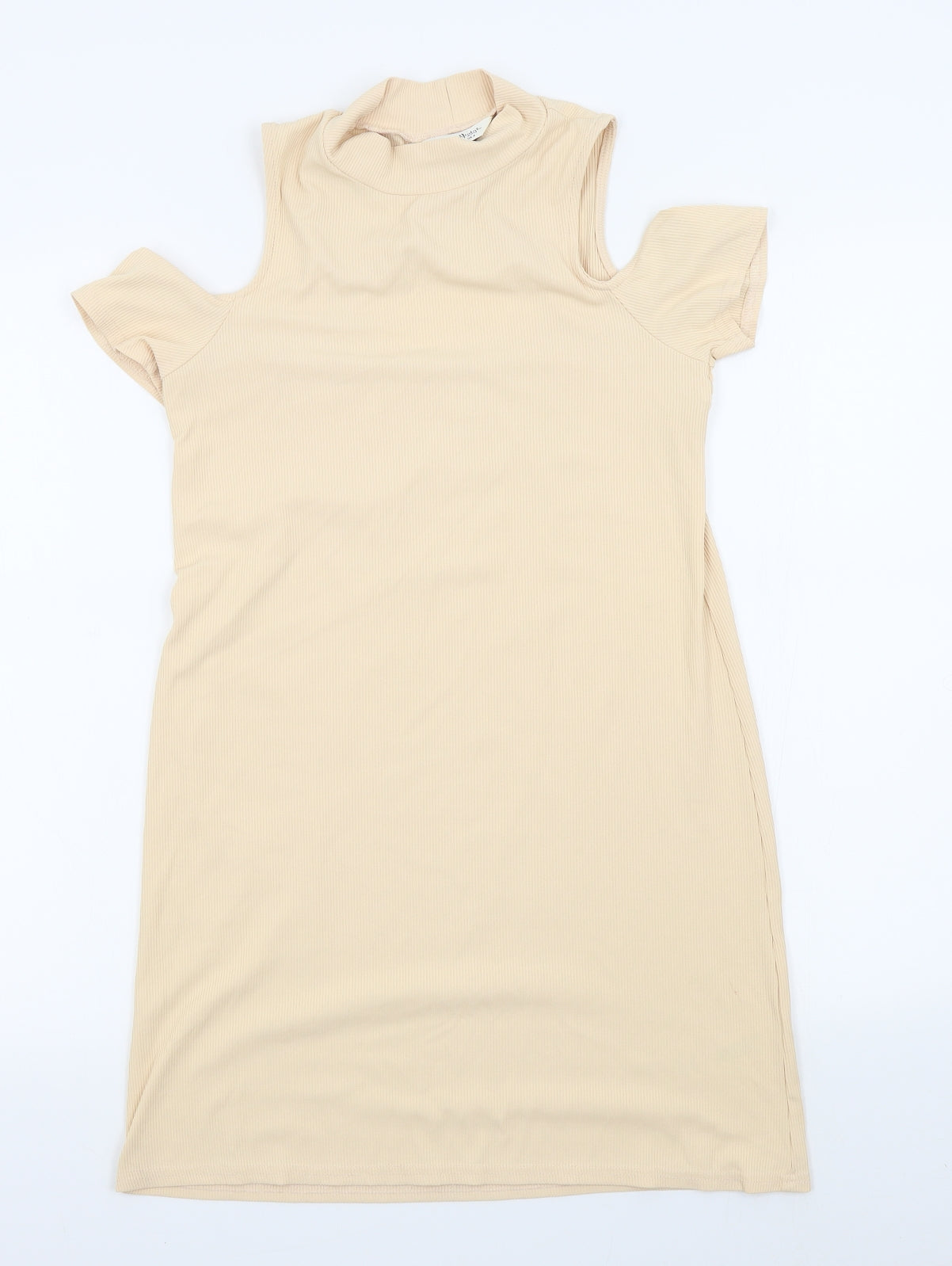 Miss Selfridge Womens Beige Colourblock  A-Line  Size 8