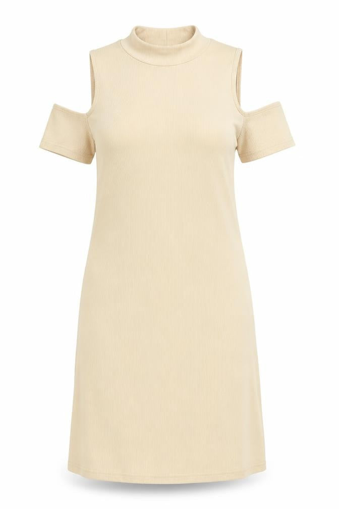 Miss Selfridge Womens Beige Colourblock  A-Line  Size 8