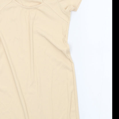 Miss Selfridge Womens Beige Colourblock  A-Line  Size 8