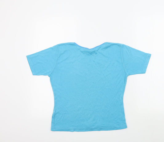 Womens UK Size M the collection Blue Basic T-Shirt