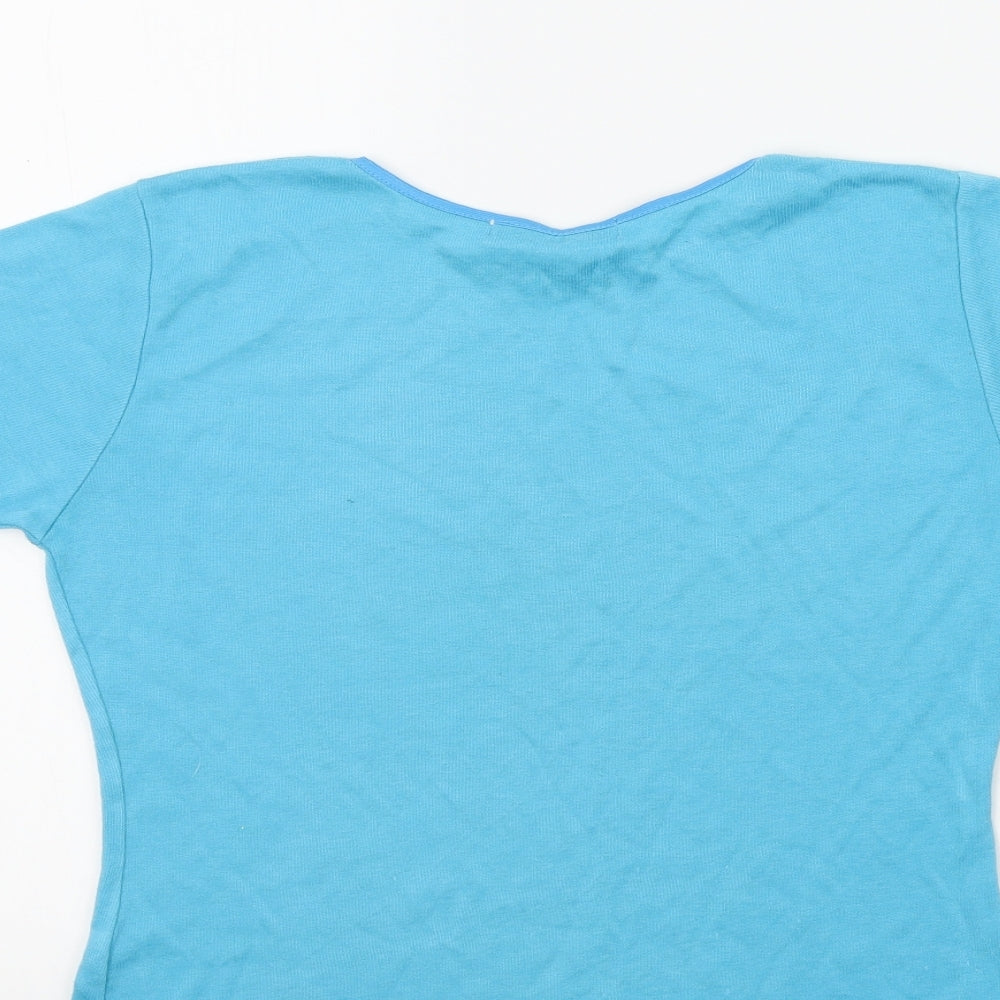 Womens UK Size M the collection Blue Basic T-Shirt