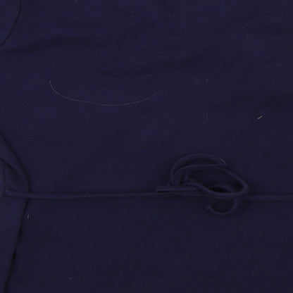 EDITIONS Womens Blue Colourblock  Basic T-Shirt Size 12