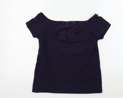 Womens UK Size 12 Dorothy Perkins Blue Basic Tank