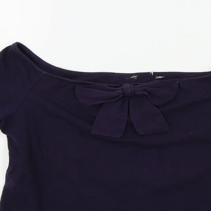 Womens UK Size 12 Dorothy Perkins Blue Basic Tank