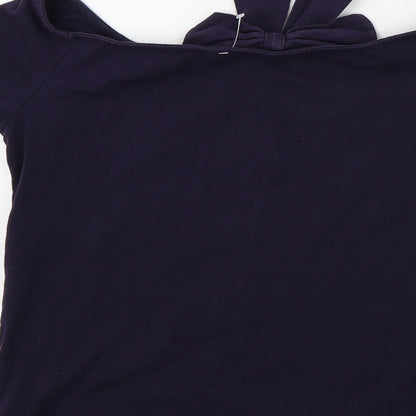 Womens UK Size 12 Dorothy Perkins Blue Basic Tank