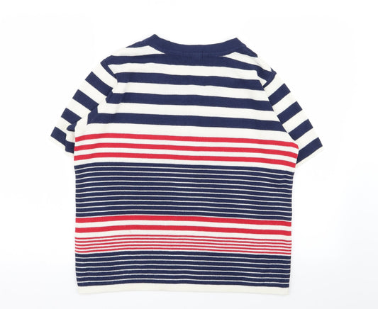 Damart Womens Multicoloured Striped  Basic T-Shirt Size 14
