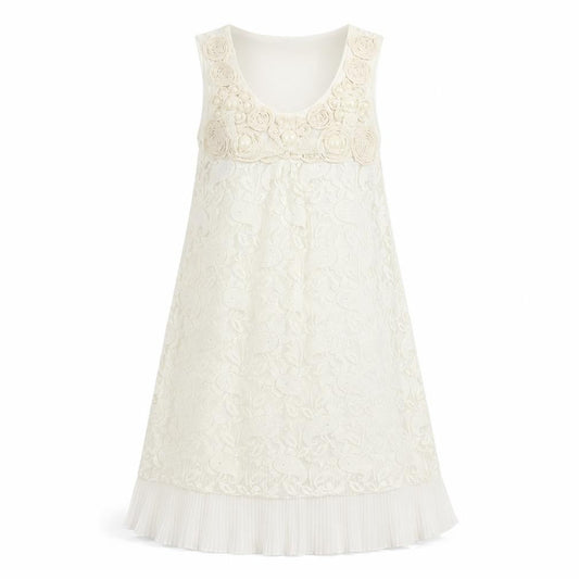 cutie Womens White Floral  A-Line  Size S