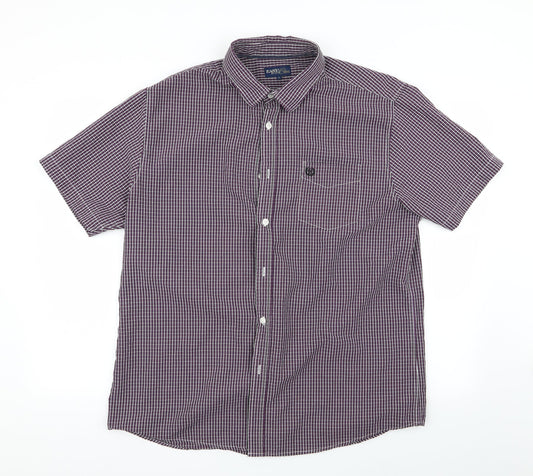 Mens UK Size L Easy Multicoloured  Button-Up Short Sleeve Casual Shirt
