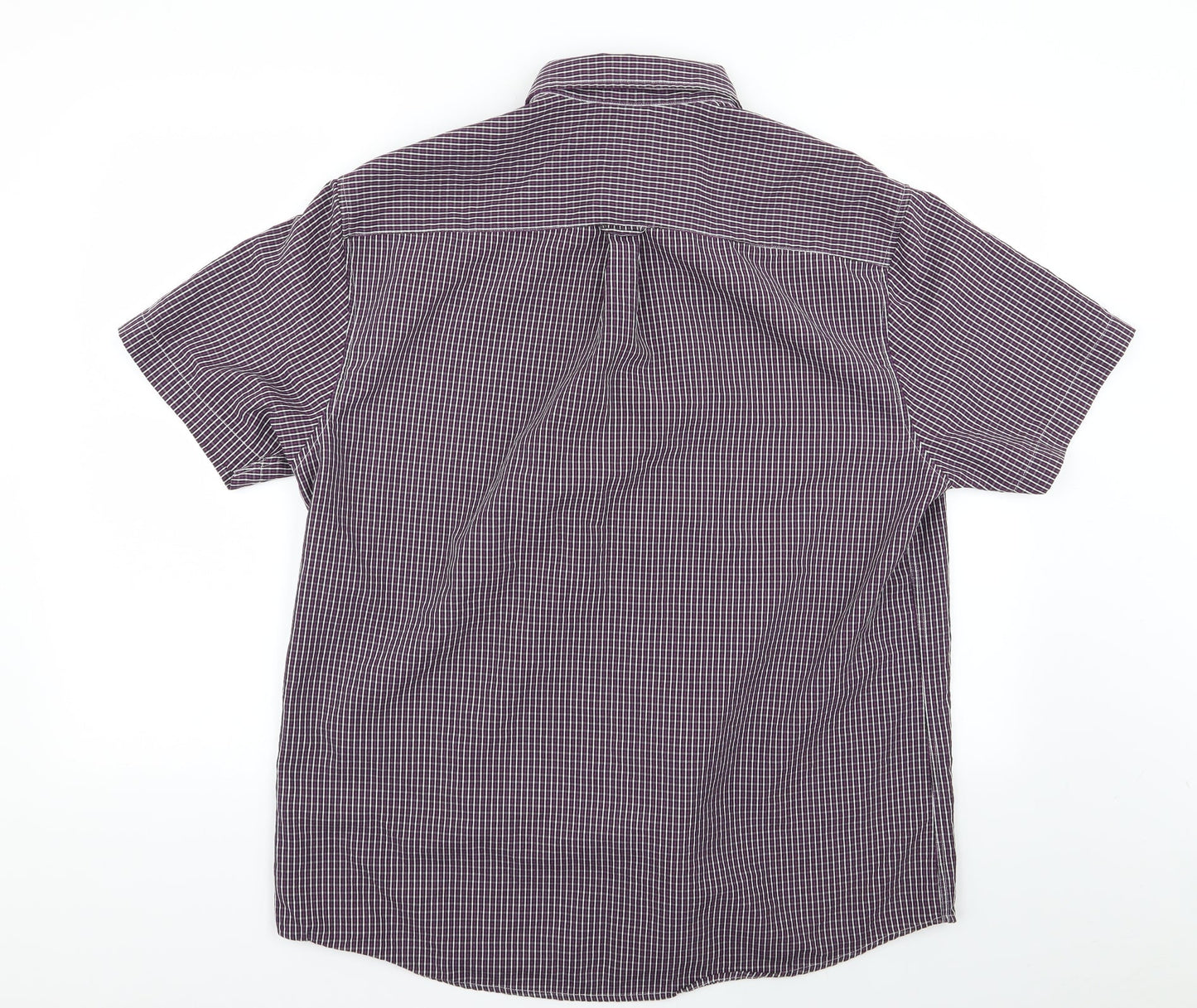 Mens UK Size L Easy Multicoloured  Button-Up Short Sleeve Casual Shirt