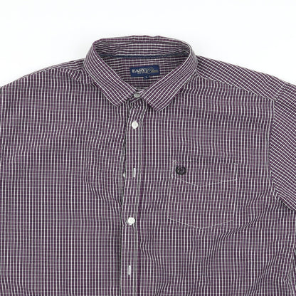 Mens UK Size L Easy Multicoloured  Button-Up Short Sleeve Casual Shirt