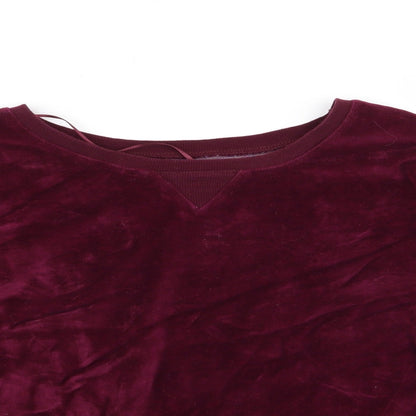 love to lounge Womens Purple Solid  Top Pyjama Top Size 14