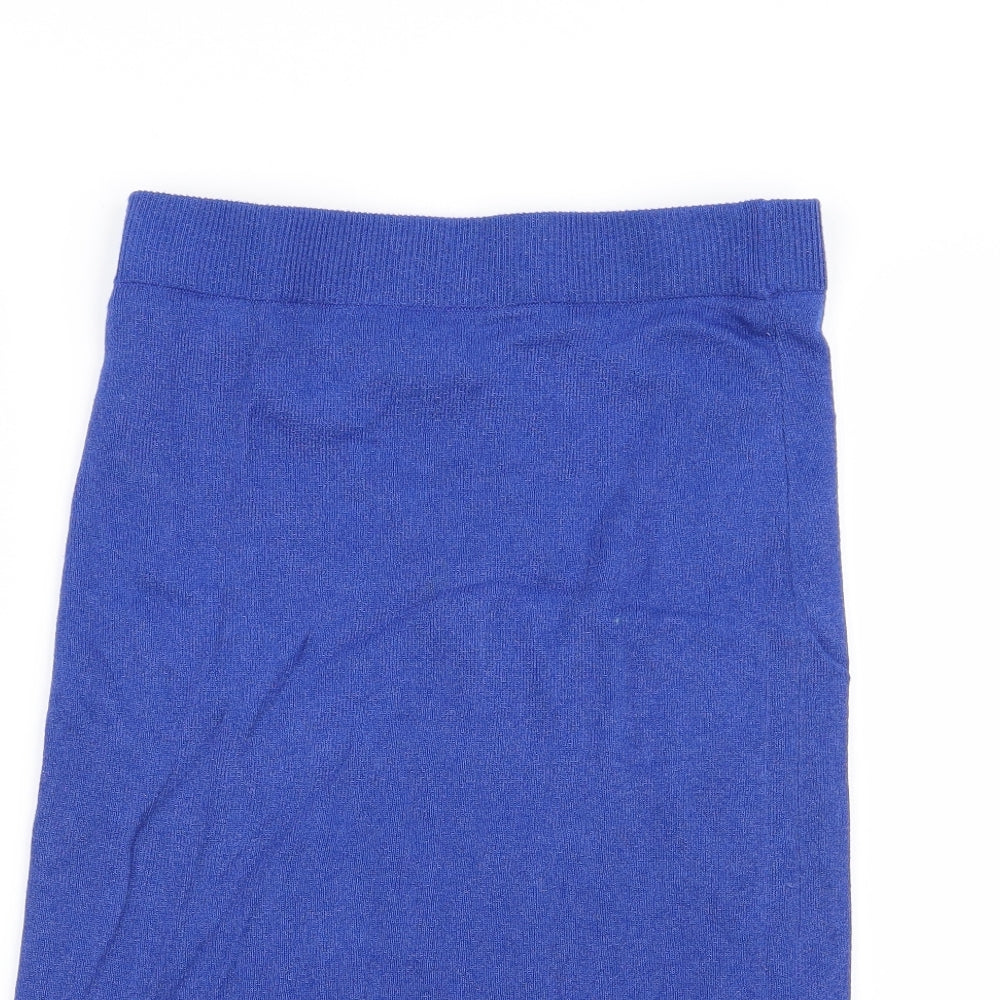 vila clothes Womens Blue   Straight & Pencil Skirt Size M  - Stretch waistband