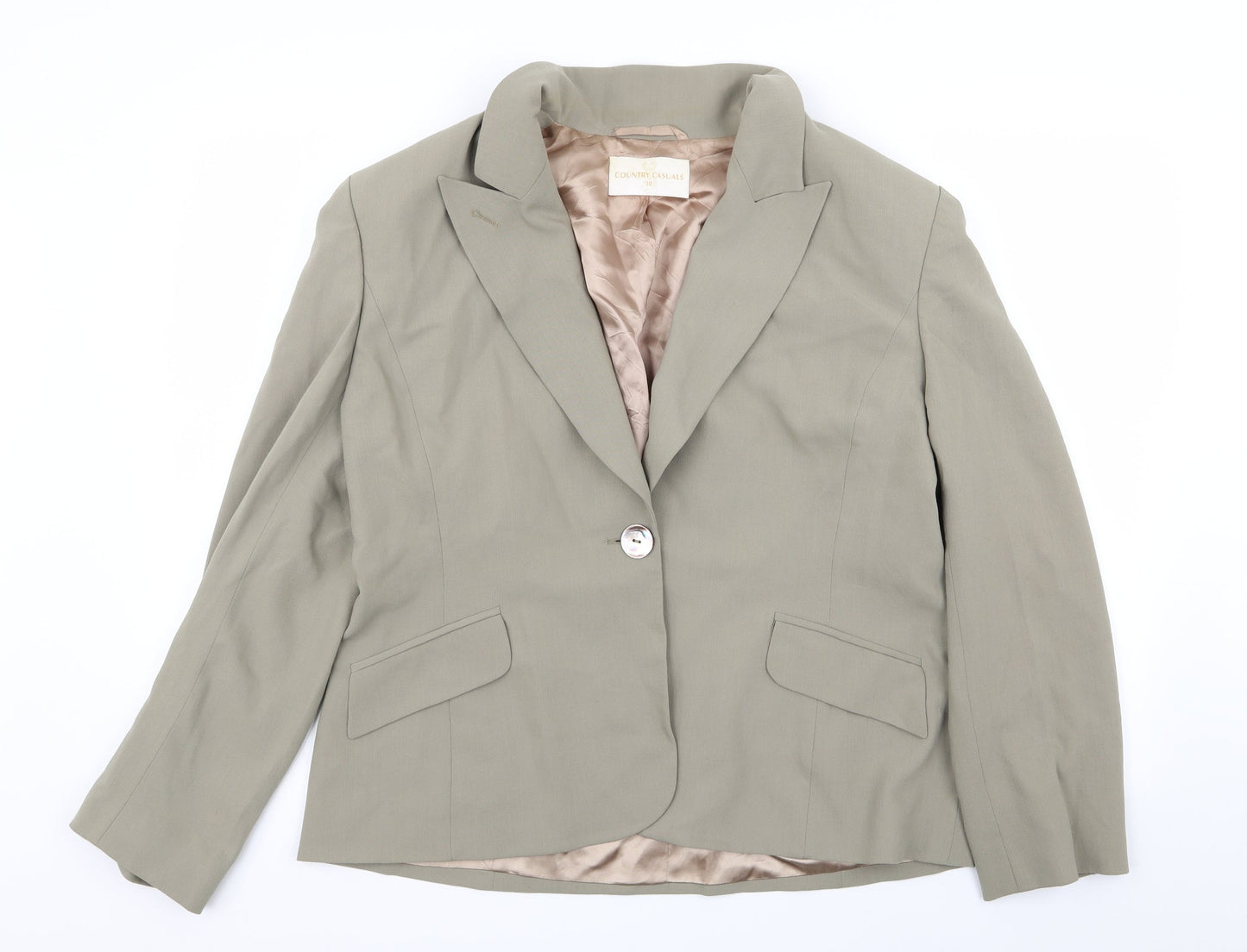 Country Casuals Womens Green   Jacket Blazer Size 18