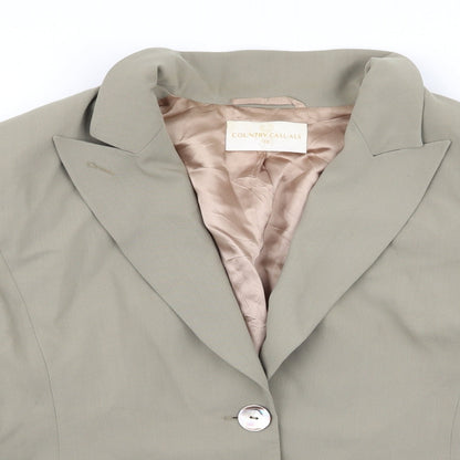 Country Casuals Womens Green   Jacket Blazer Size 18