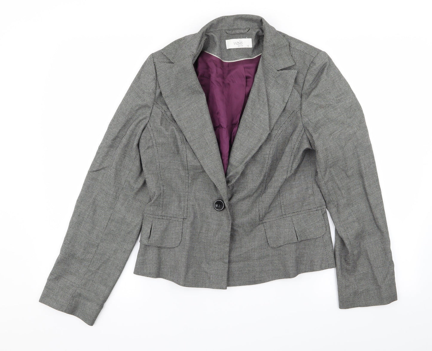 Wallis Womens Grey   Jacket Blazer Size 12