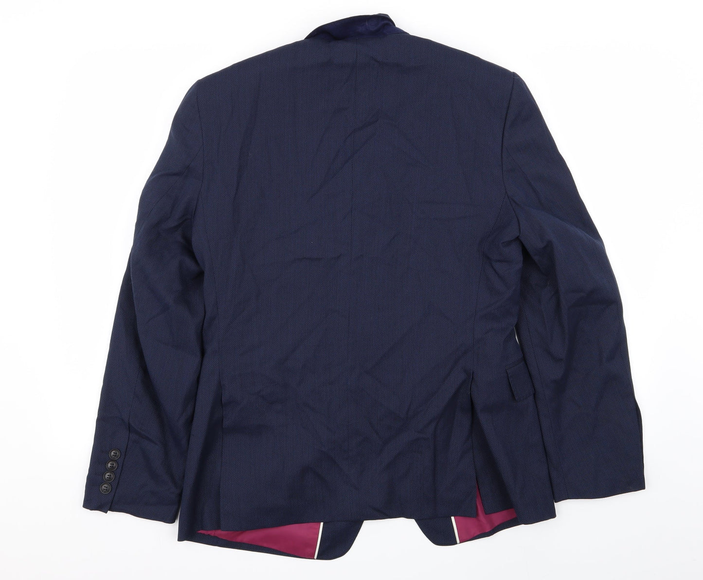 Mens UK Size 38 M&s Regular Blue Suit Jacket
