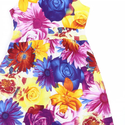 pussycat Womens Multicoloured Floral  Fit & Flare  Size S