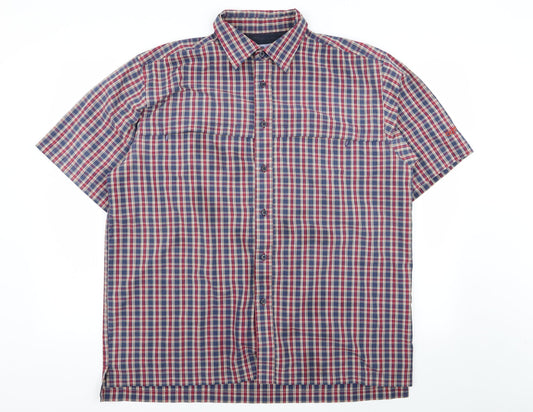Mens UK Size 44 Outdoor Discovery Multicoloured  Button-Up Short Sleeve Casual S