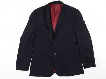 Mens UK Size 44 performance suit Regular Blue Suit Jacket