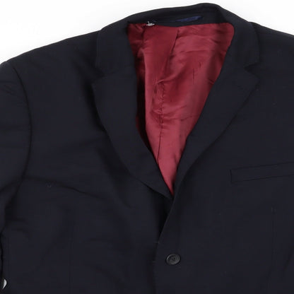 Mens UK Size 44 performance suit Regular Blue Suit Jacket