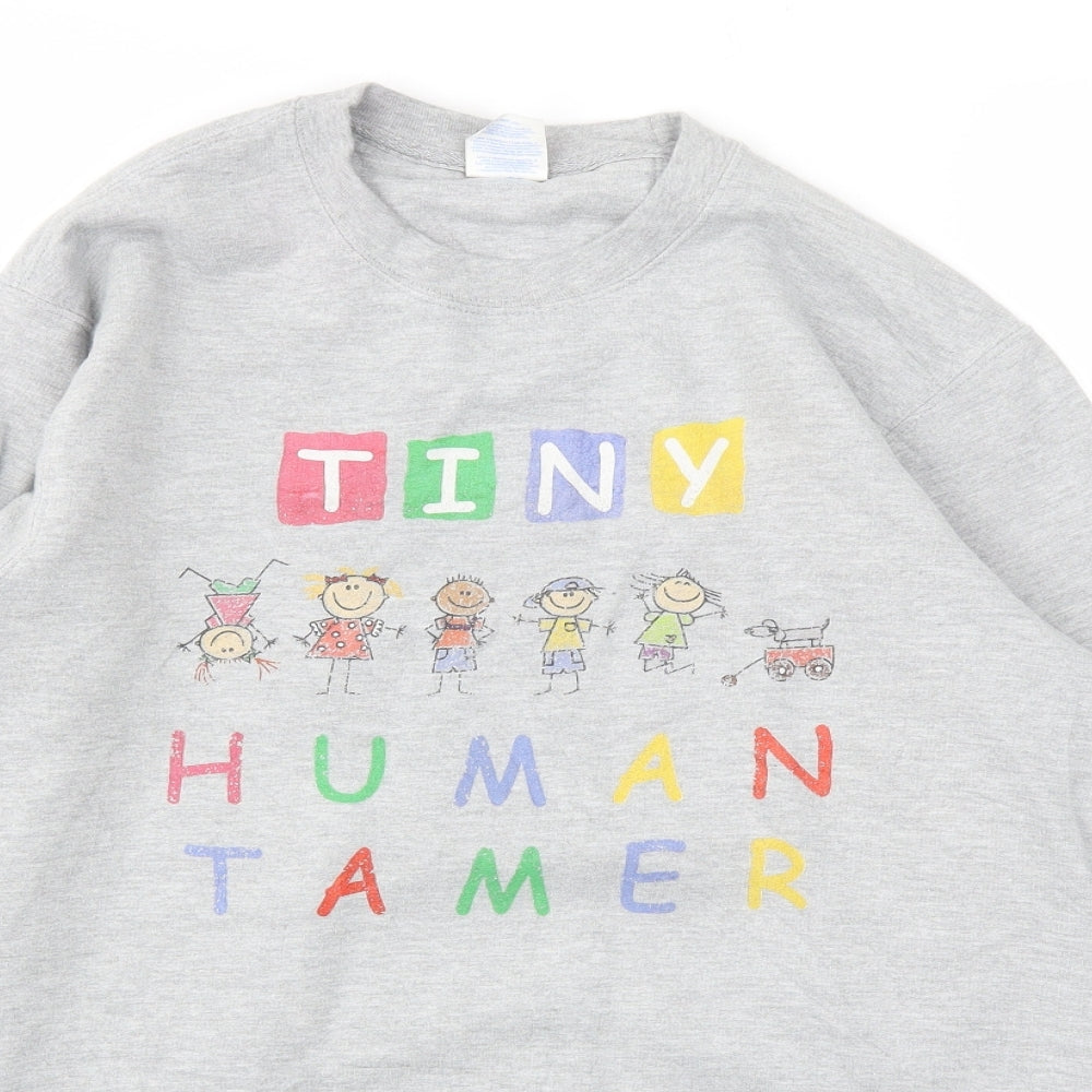 Port & Company Girls Grey   Pullover Sweatshirt Size M
