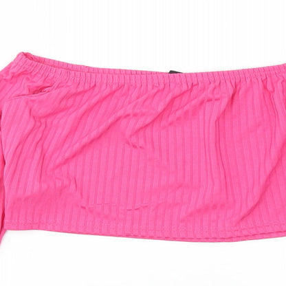 Womens UK Size M I SAW IT FIRST Pink Basic T-Shirt