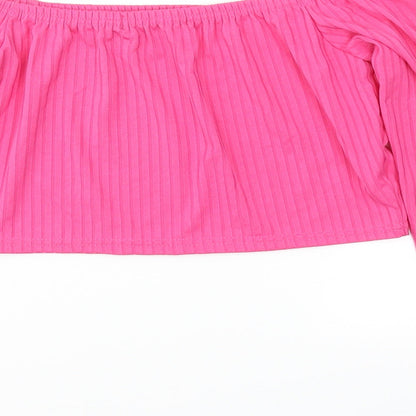 Womens UK Size M I SAW IT FIRST Pink Basic T-Shirt