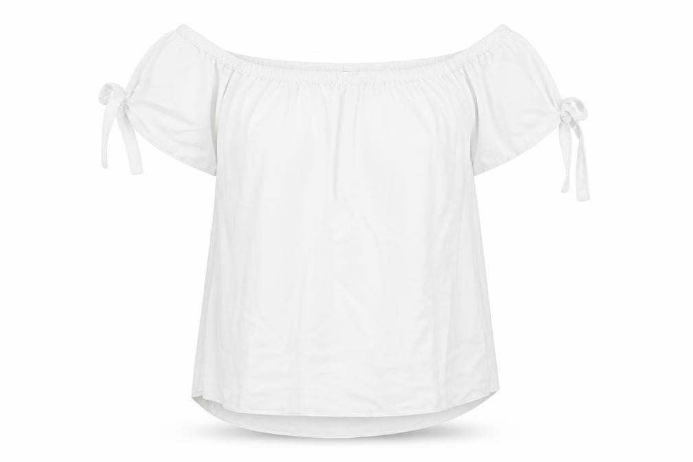 Womens UK Size M Quiz White Basic T-Shirt