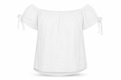 Womens UK Size M Quiz White Basic T-Shirt