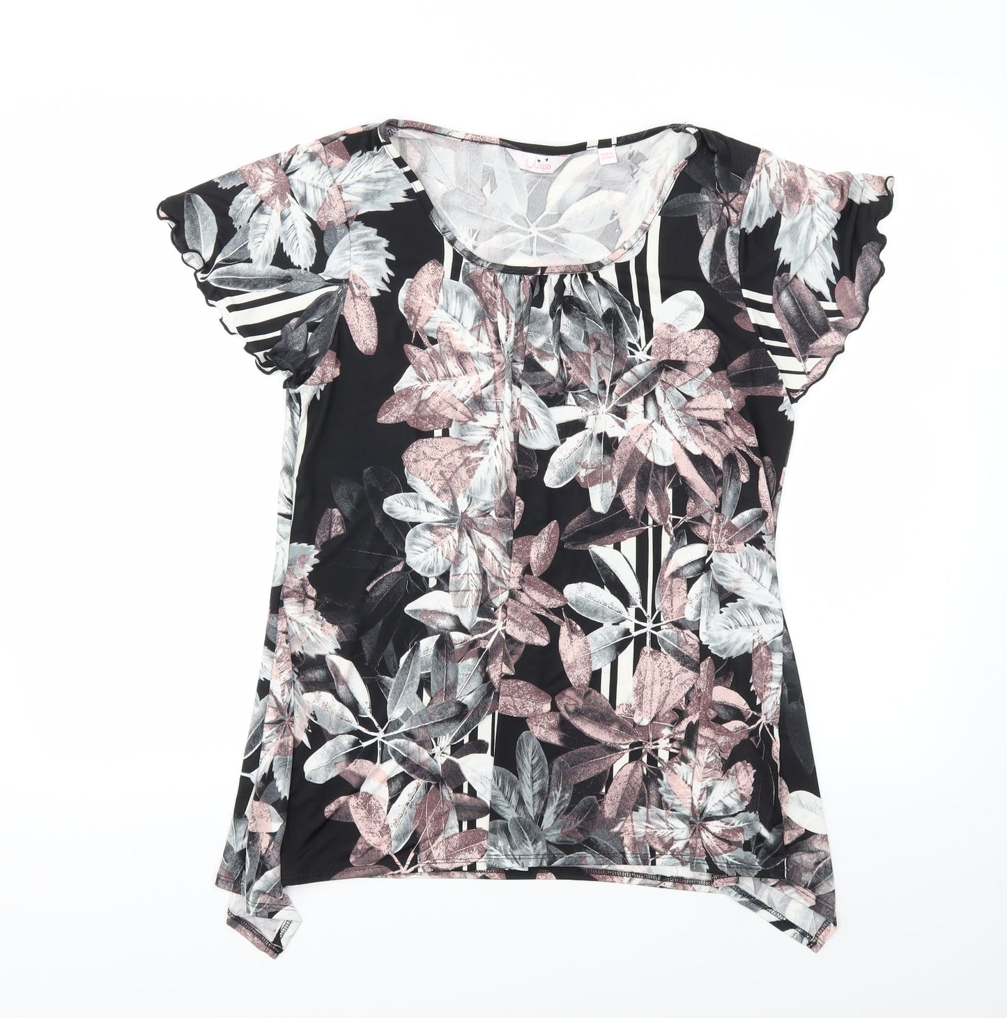JUILIPA Womens Multicoloured Floral  Basic Blouse Size 12