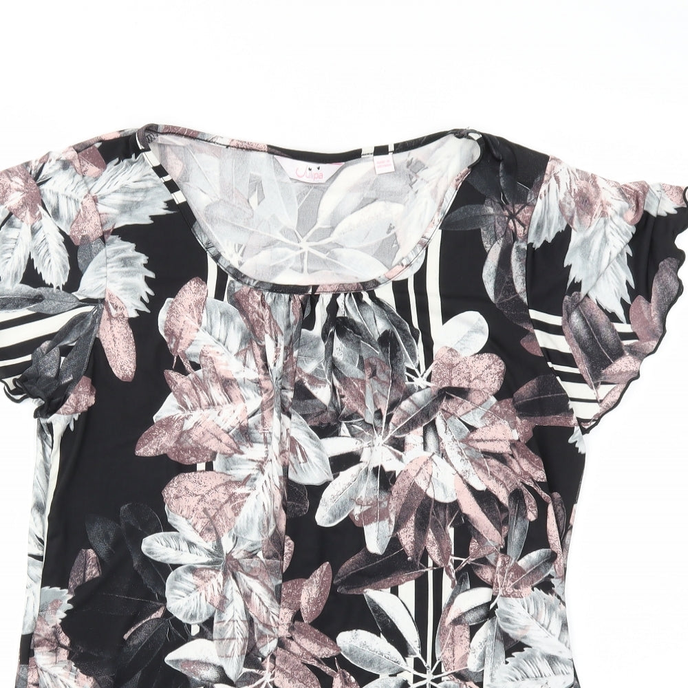 JUILIPA Womens Multicoloured Floral  Basic Blouse Size 12