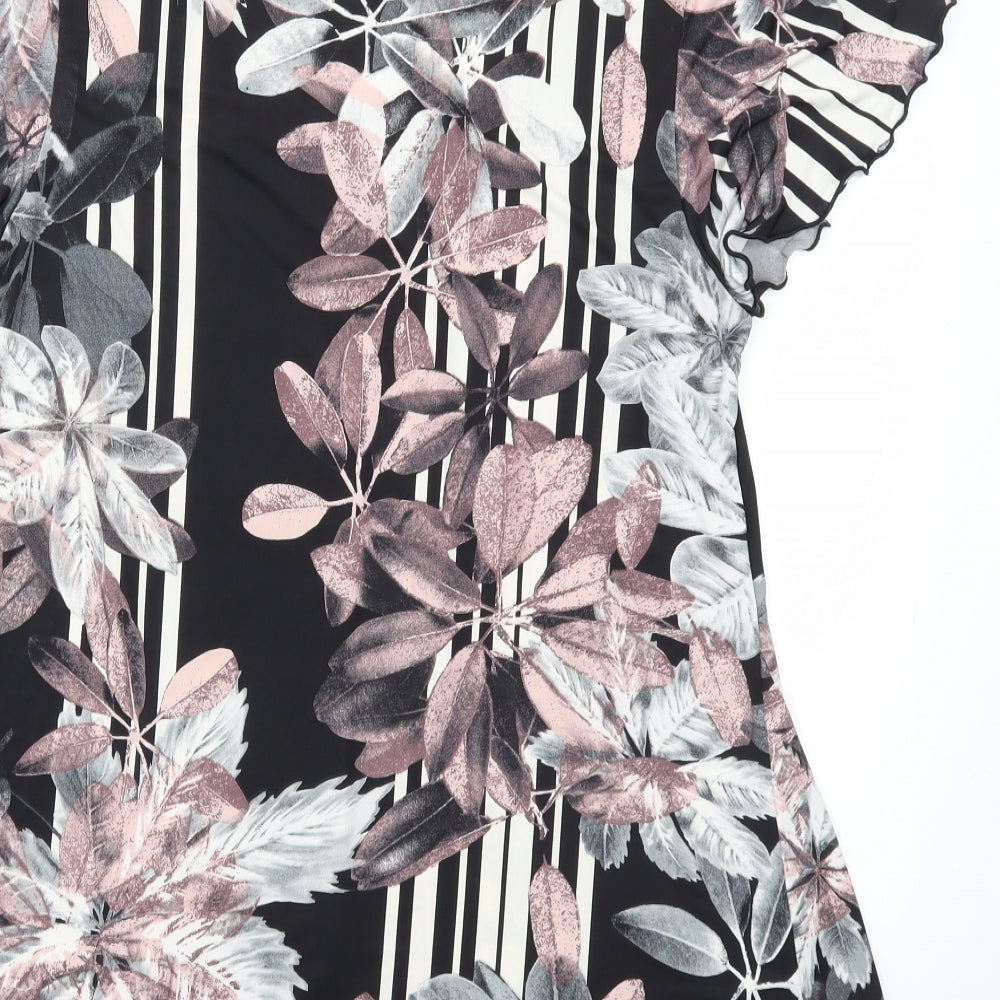 JUILIPA Womens Multicoloured Floral  Basic Blouse Size 12