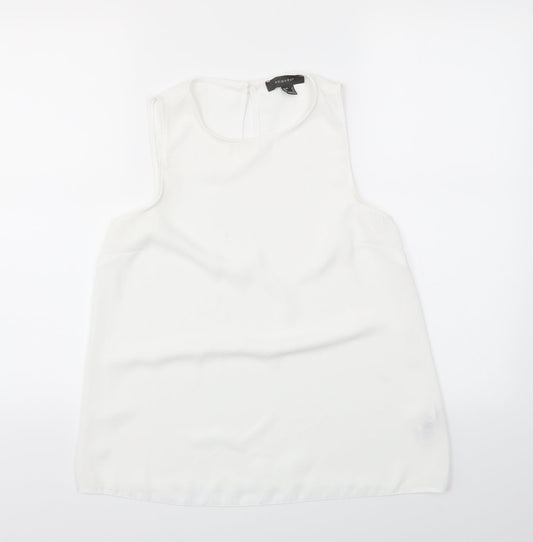 Primark Womens White   Basic Blouse Size 8